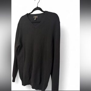 Club Room Men”s Luxury Cashmere Black  V-Neck Sweater